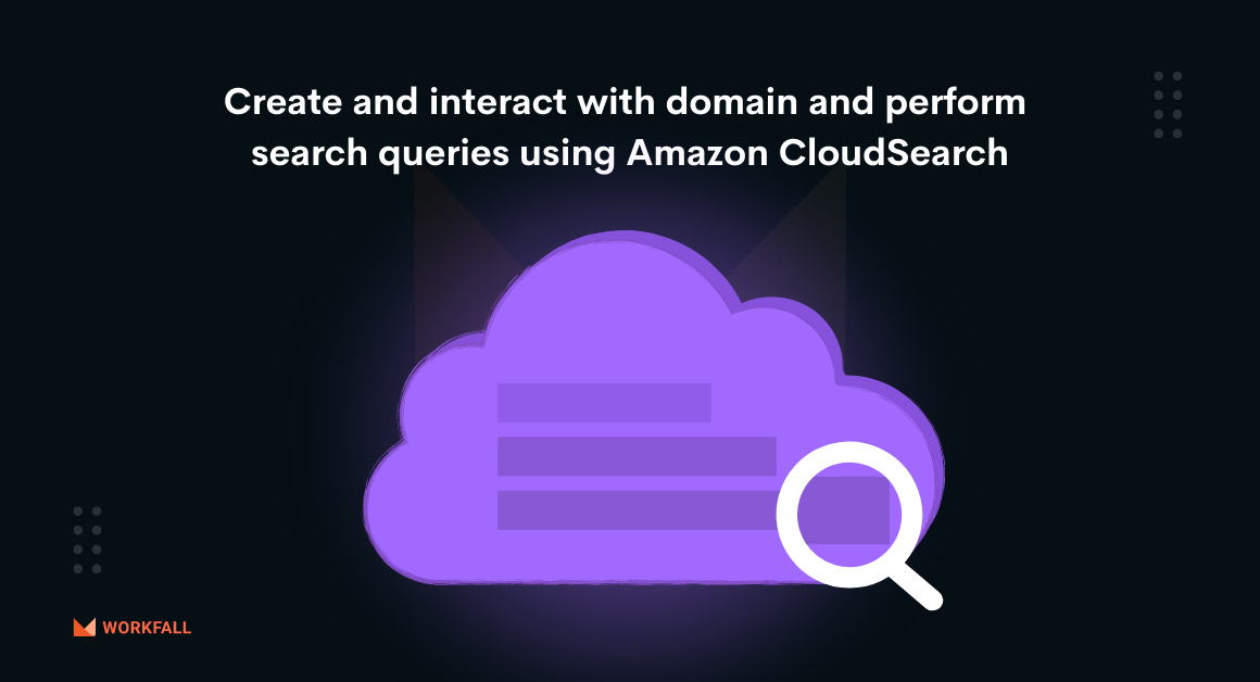 How to create and interact with domains and perform search queries using Amazon CloudSearch?